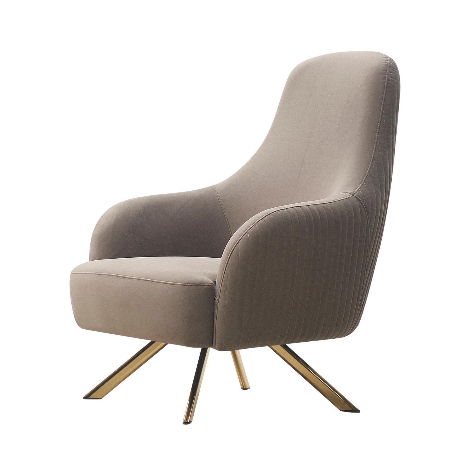 Alexa Sofa Set – Grey Gold Trim