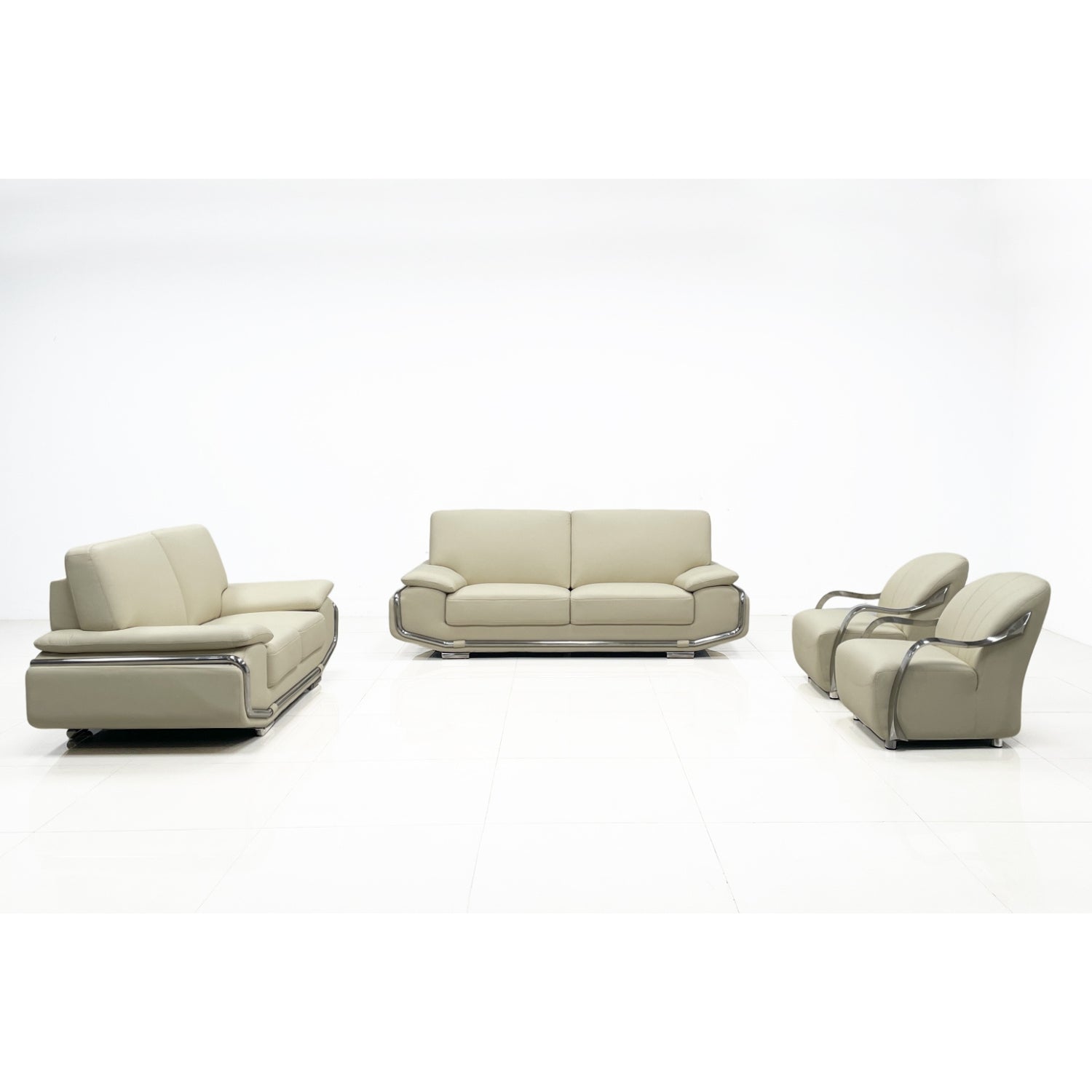 Hilton 4-Piece Leather Lounge Suite