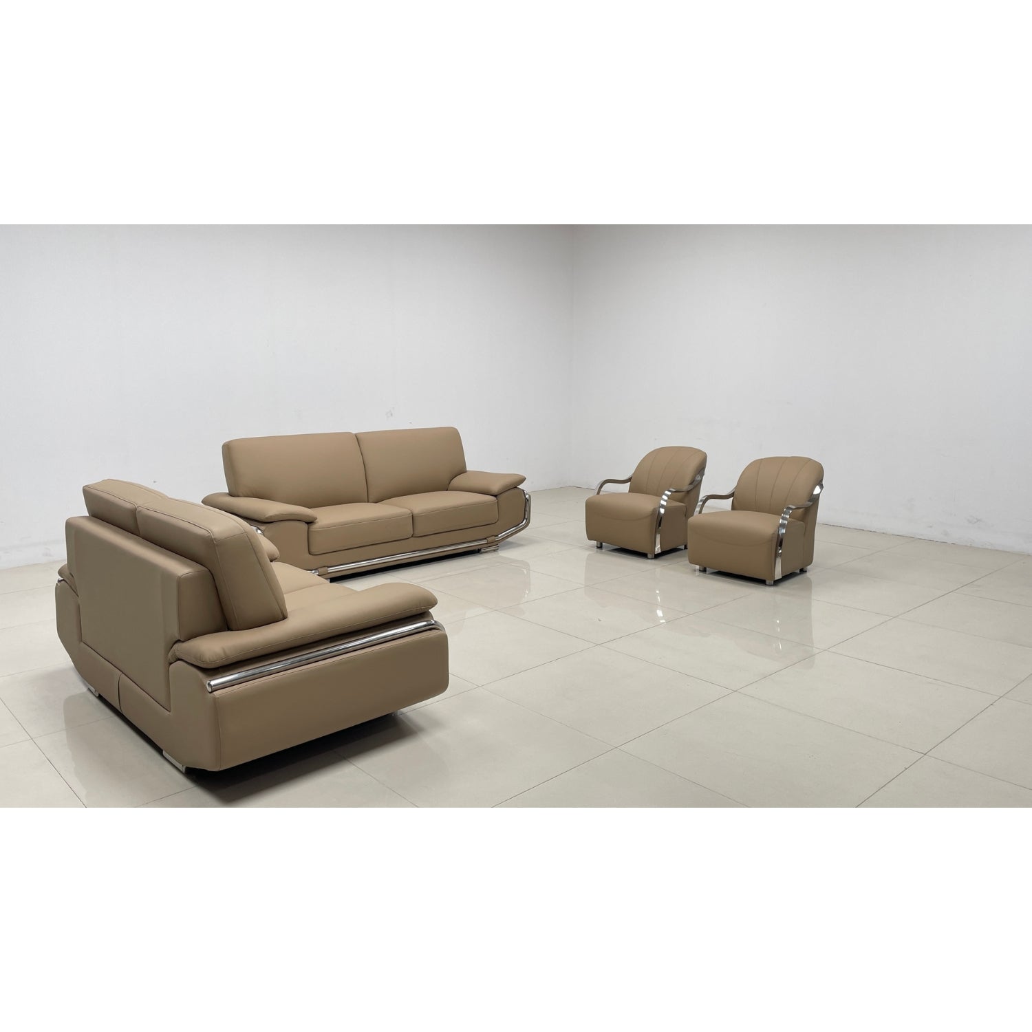 Hilton 4-Piece Leather Lounge Suite