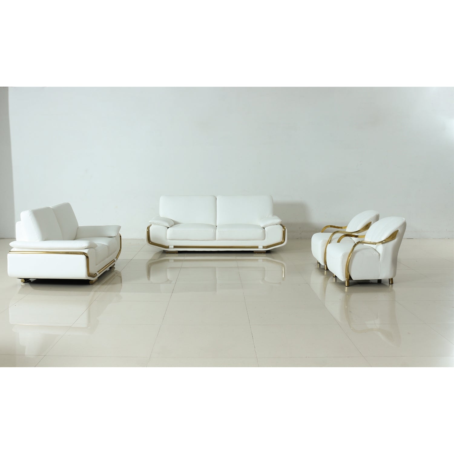 Hilton 4-Piece Leather Lounge Suite