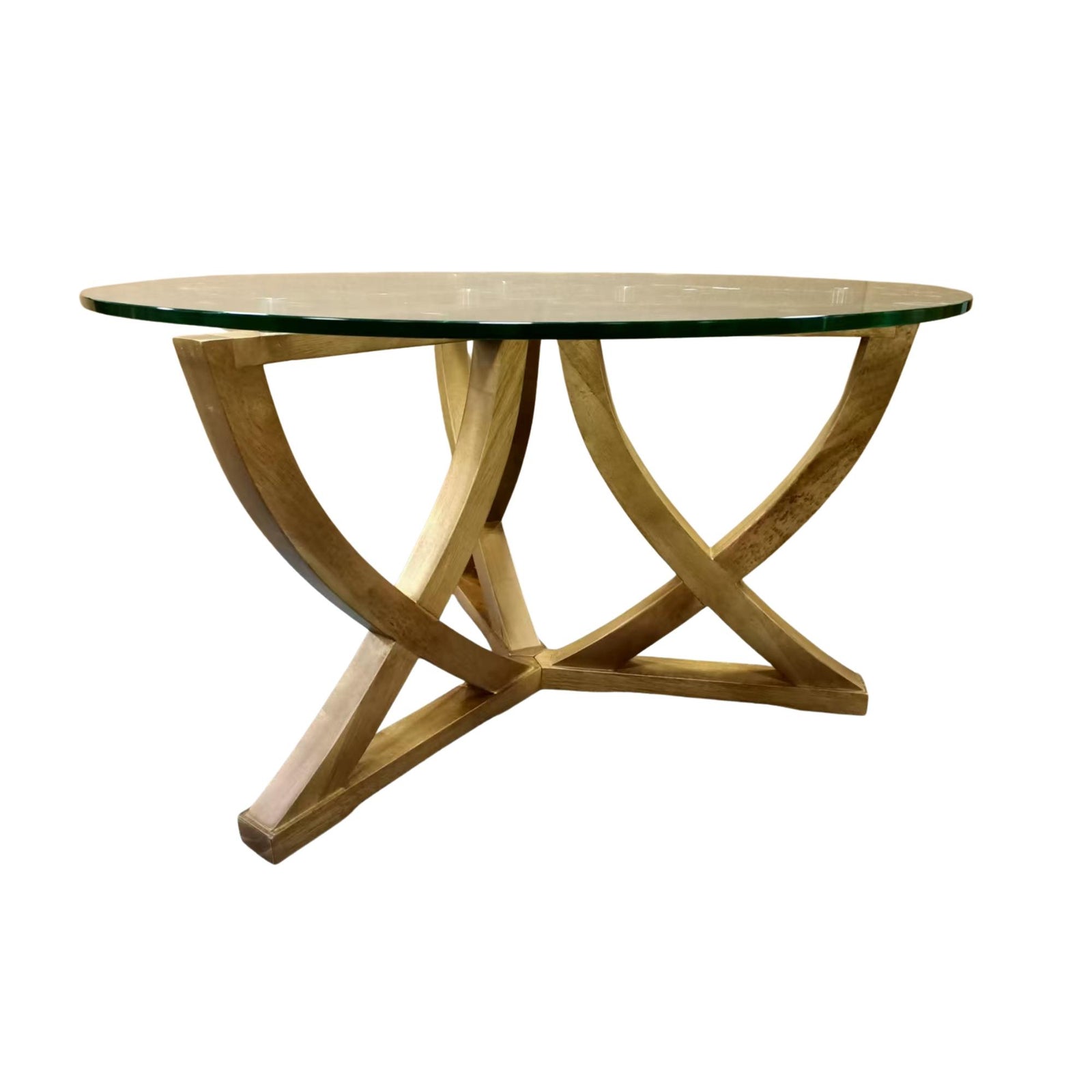 Iryanna Coffee Table – Solid Wood & Glass
