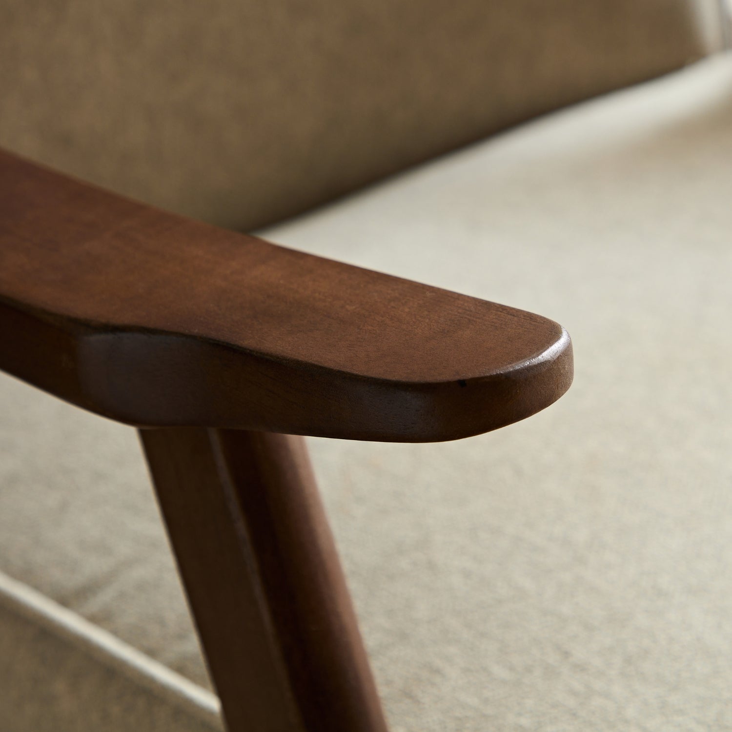 kaleo accent armchair wood armrests