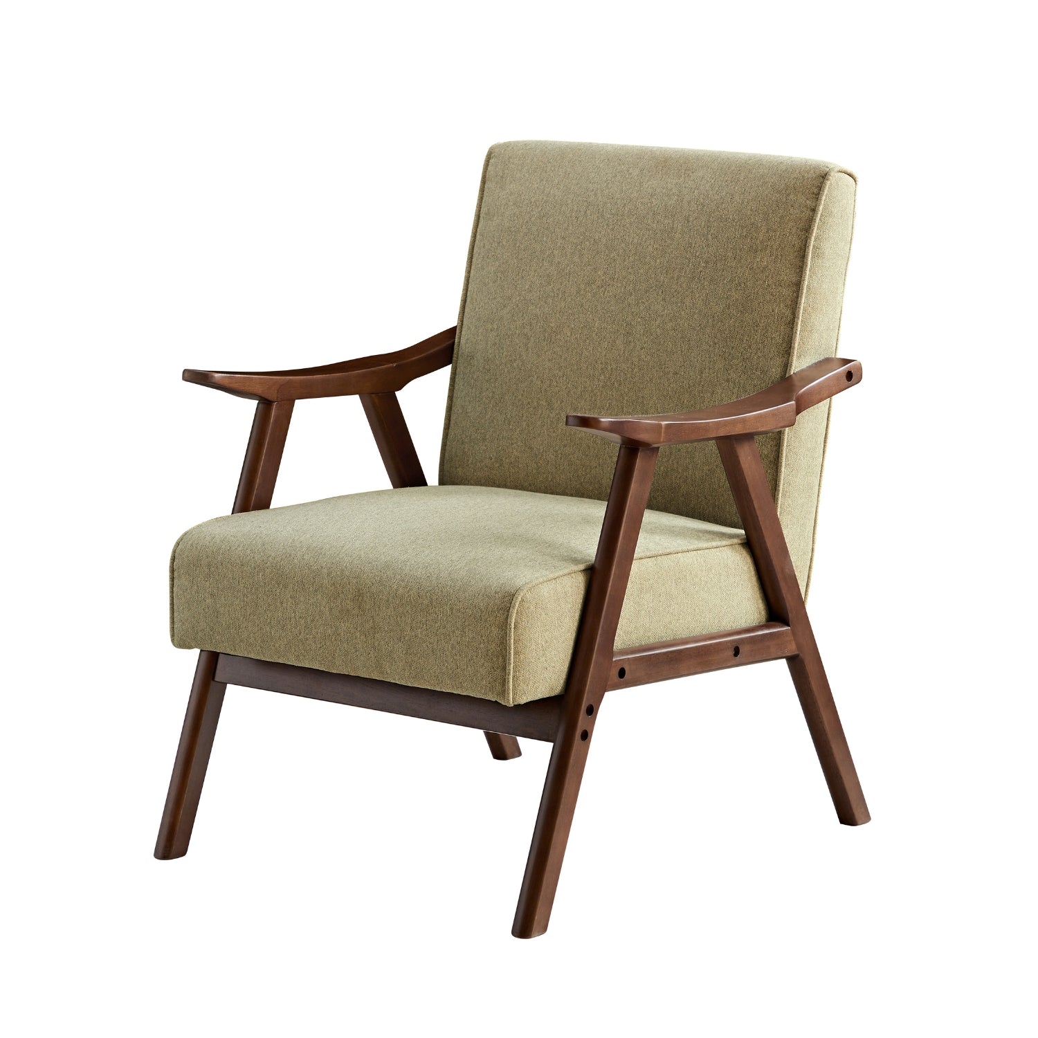kaleo accent armchair wood taupe