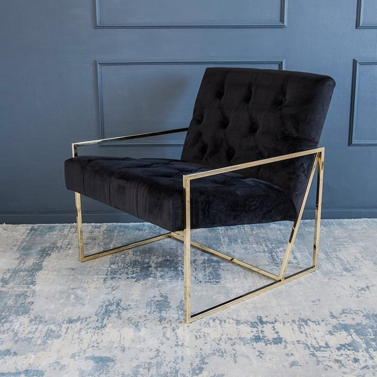 mirabel lounge accent chair black