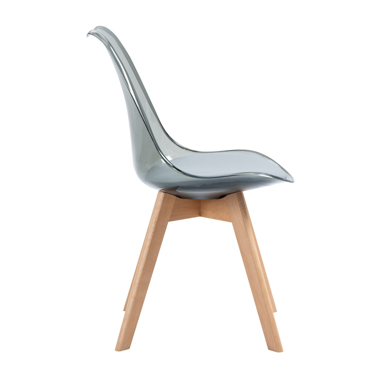 replica tulip chair transparent side view