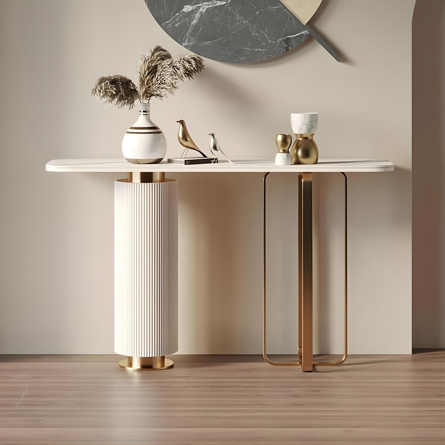 Venice Console Table – Marble Look Stone
