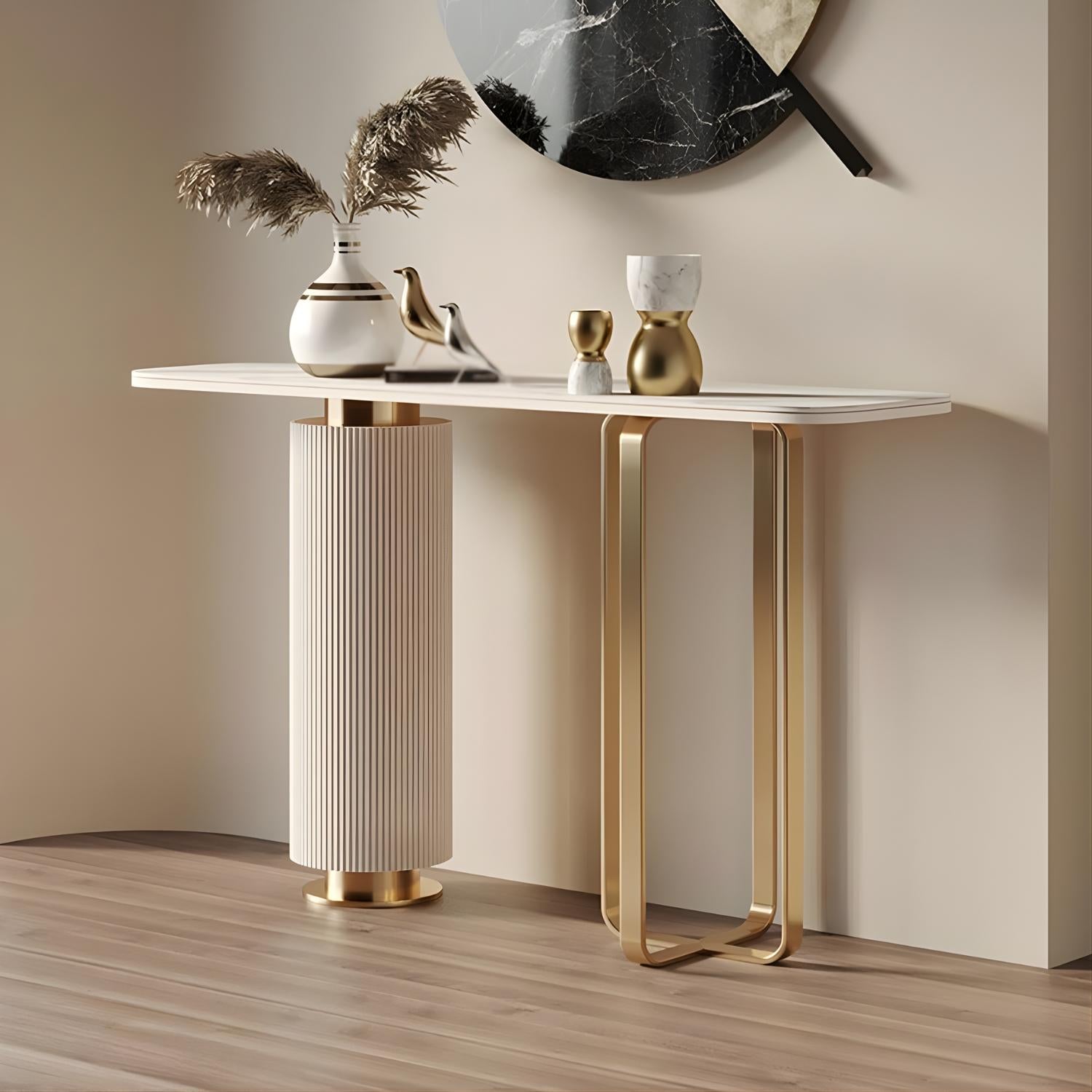 Venice Console Table – Marble Look Stone