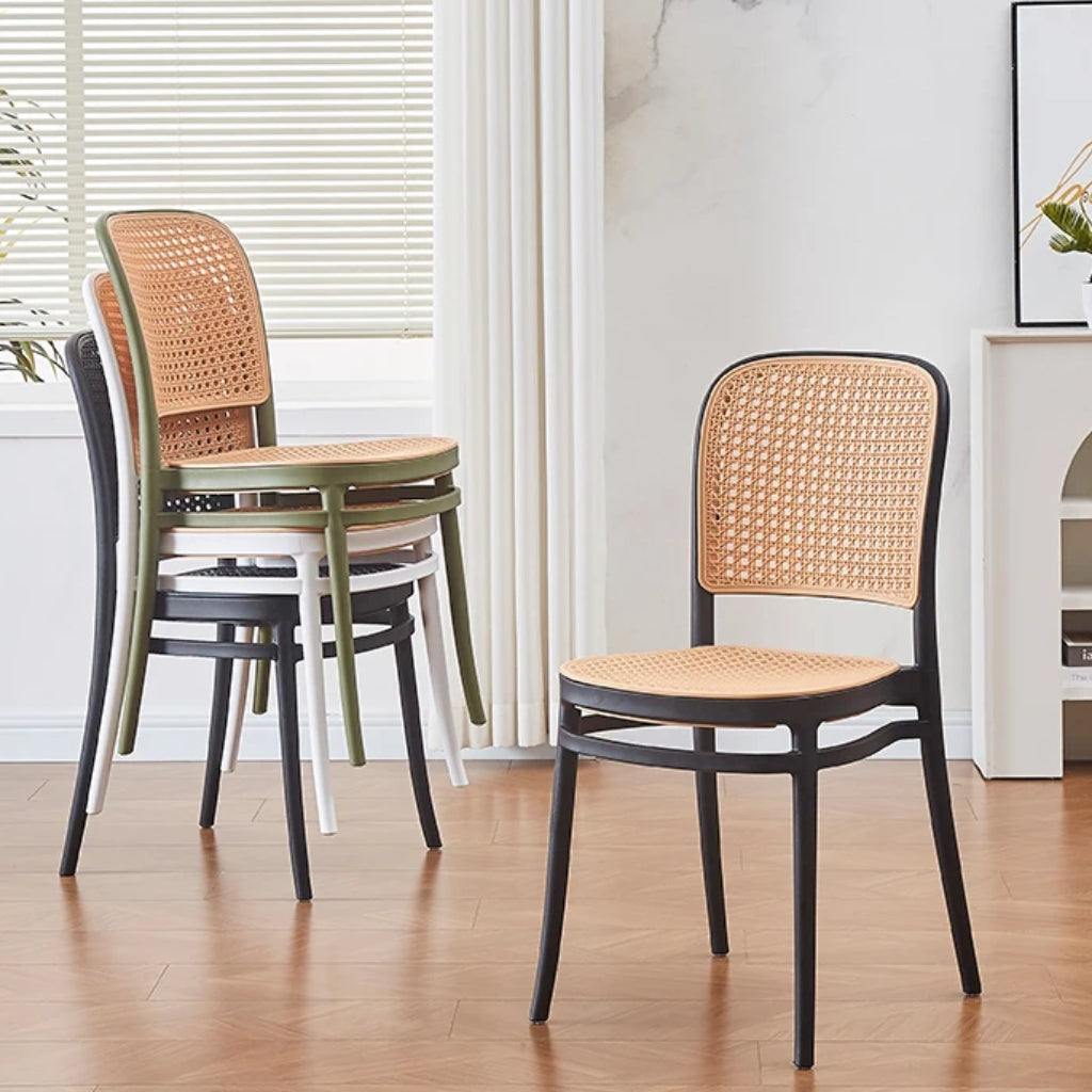 villa nova stackable rattan chairs.