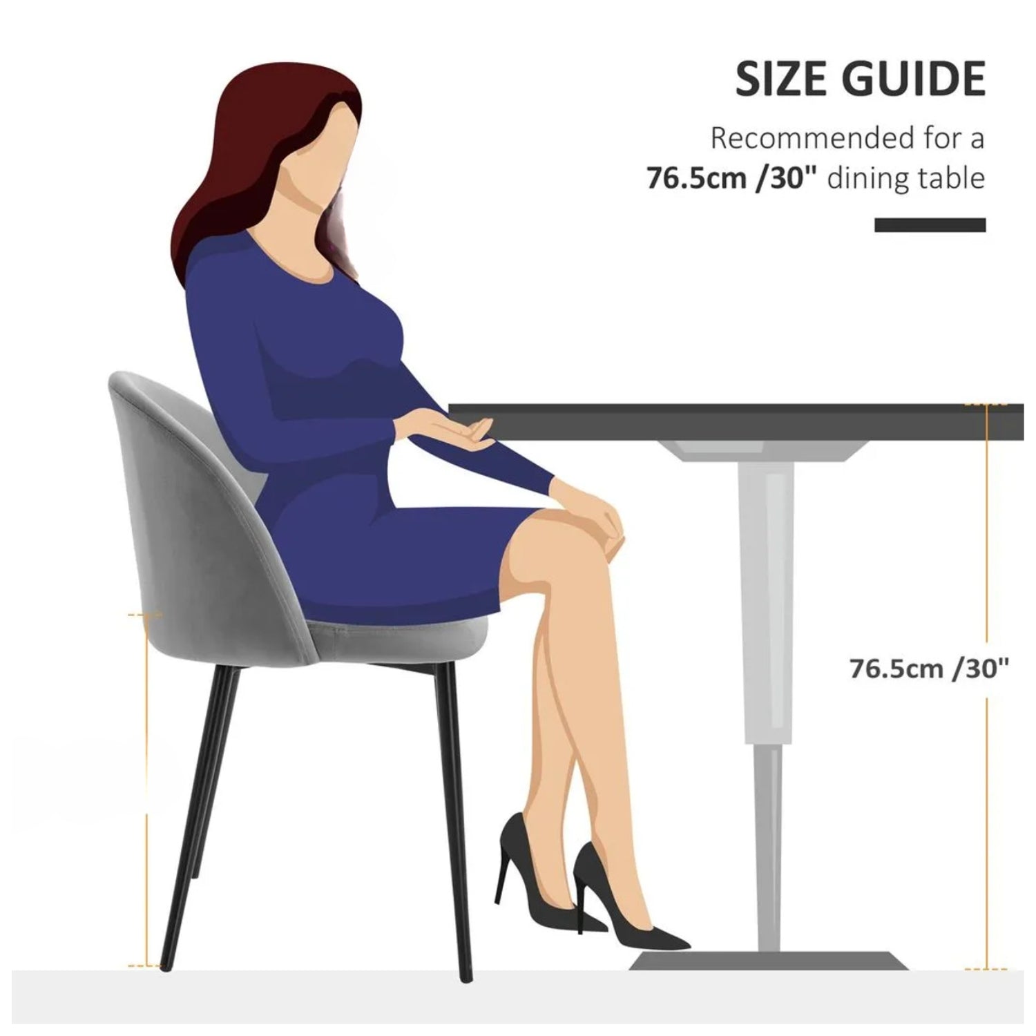 Willa arlo dining chair placed around a dining table.