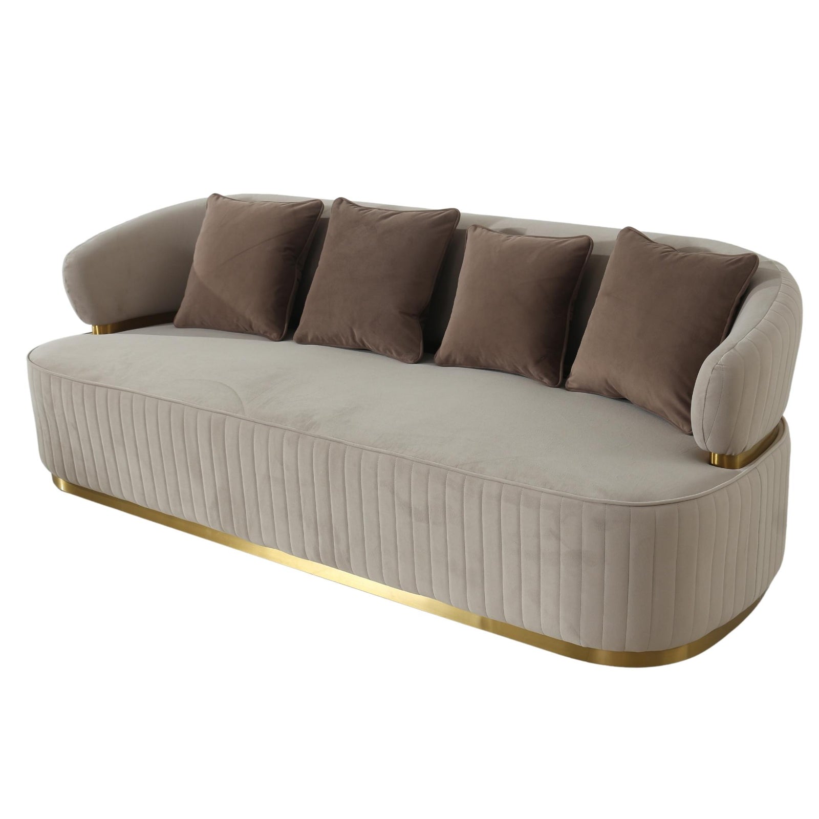 fiora champagne sofa fabric