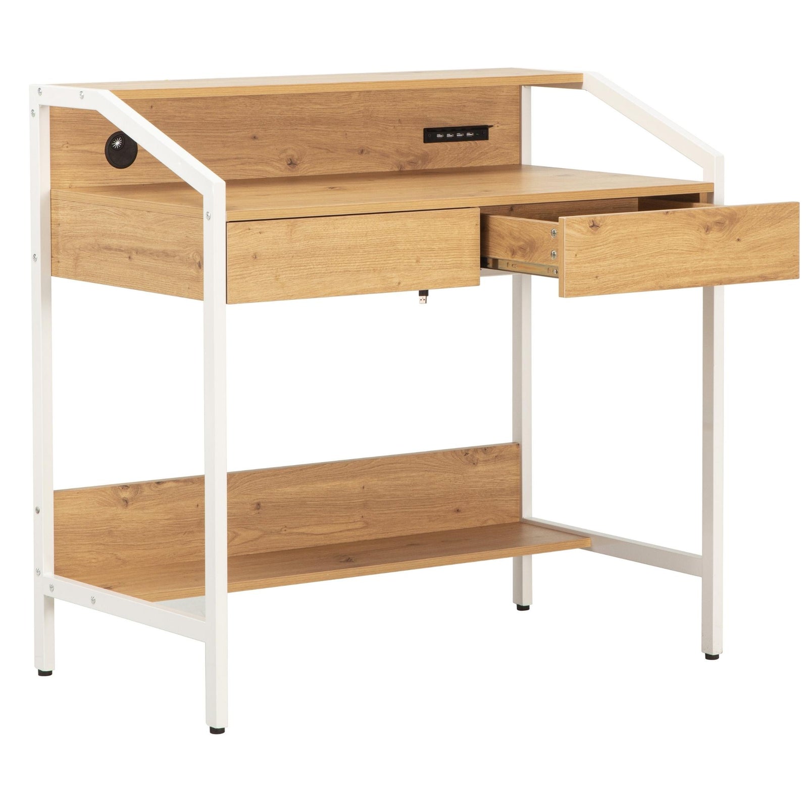 maya computer and study desk open drawer