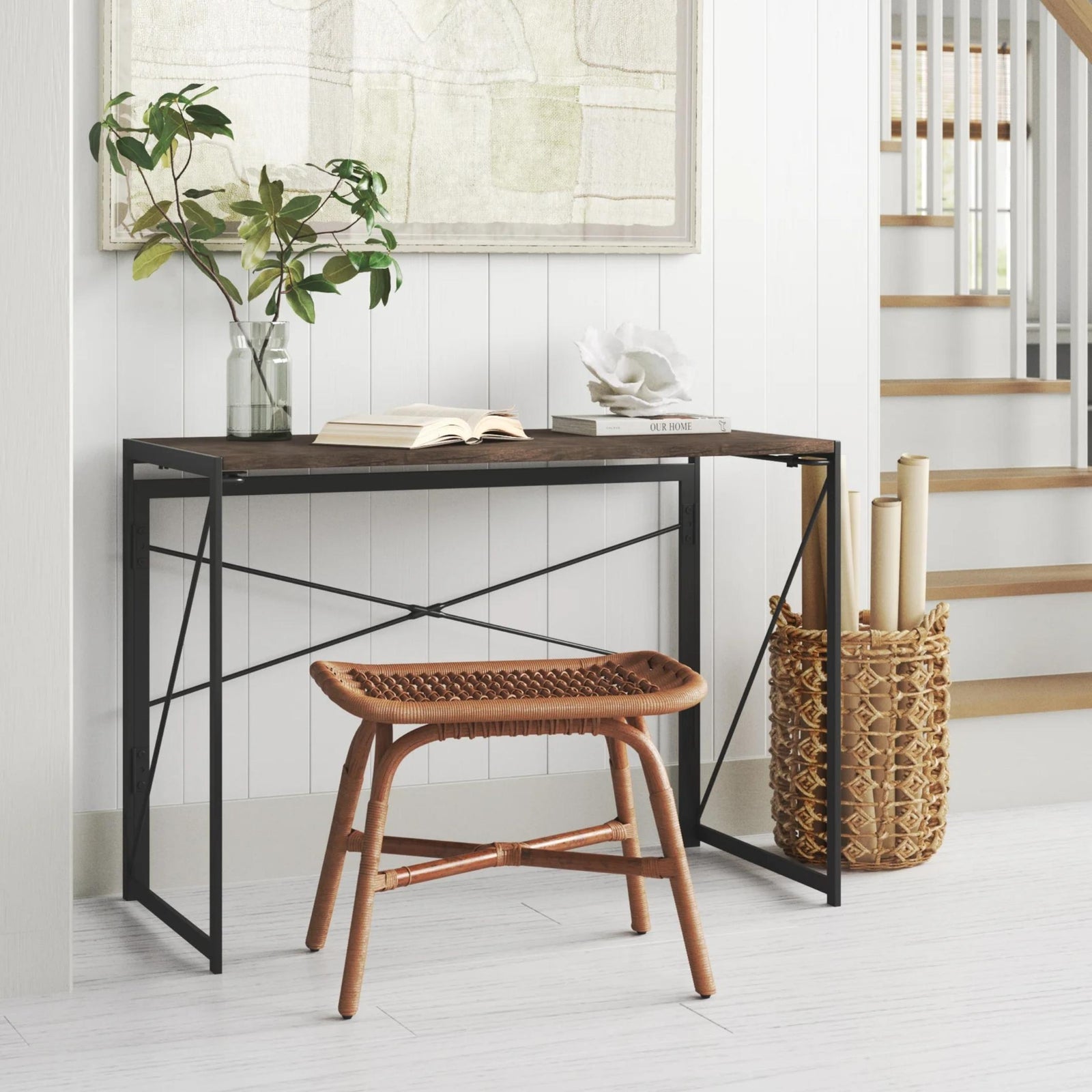 modern simple folding desk home office