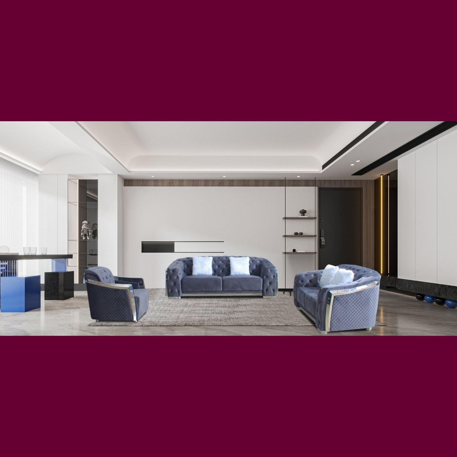 ravello sofa set grey home setting