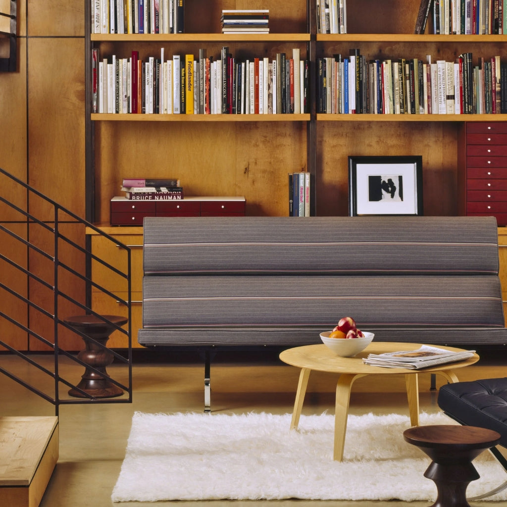 replica eames round coffee table living area