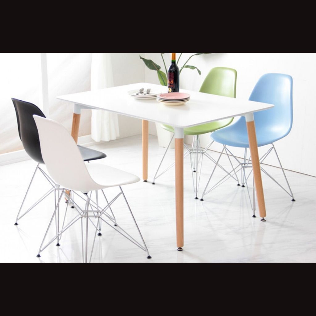 Levanza White Rectangular Dining Table by CHG, Size 1.2 M - NuvoItalia