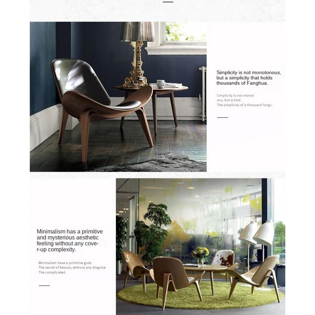 replica hans wegner shell chair infographic