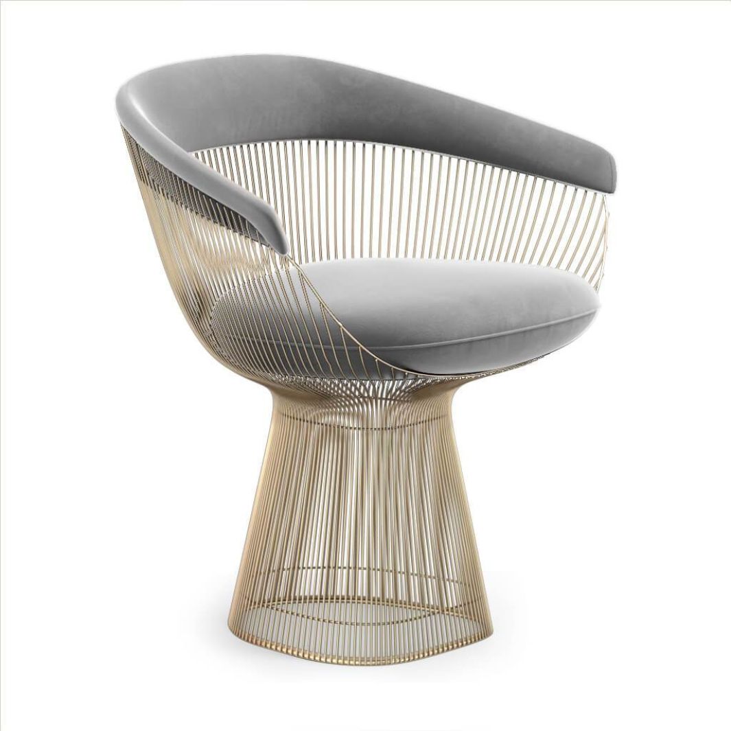 replica platner occasional chairs grey