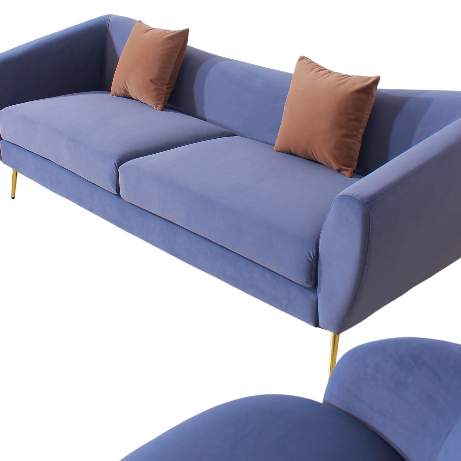 ritz sofa curved back closeup