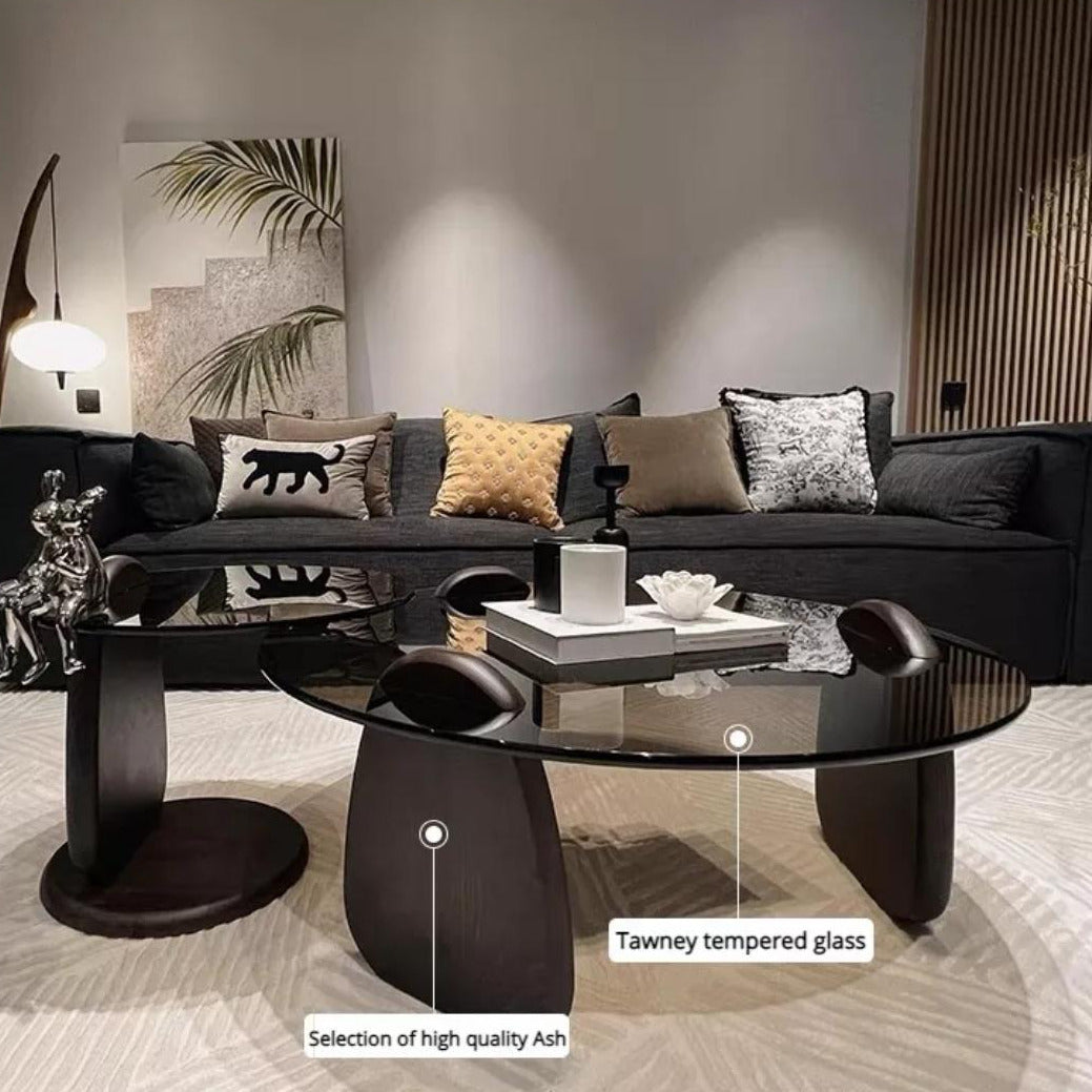 ruby coffee and side table living room design