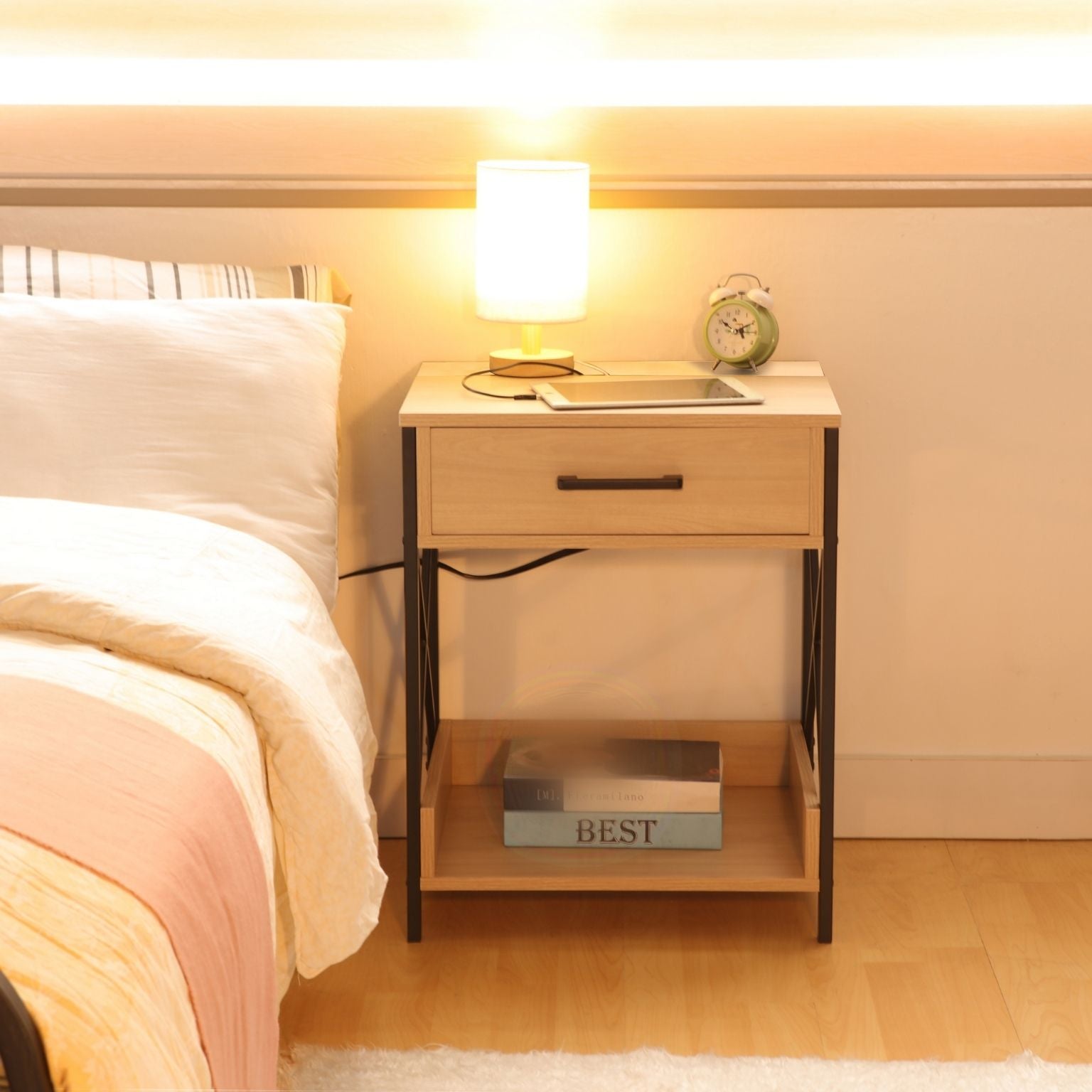 zeina nightstand bedside table with drawer