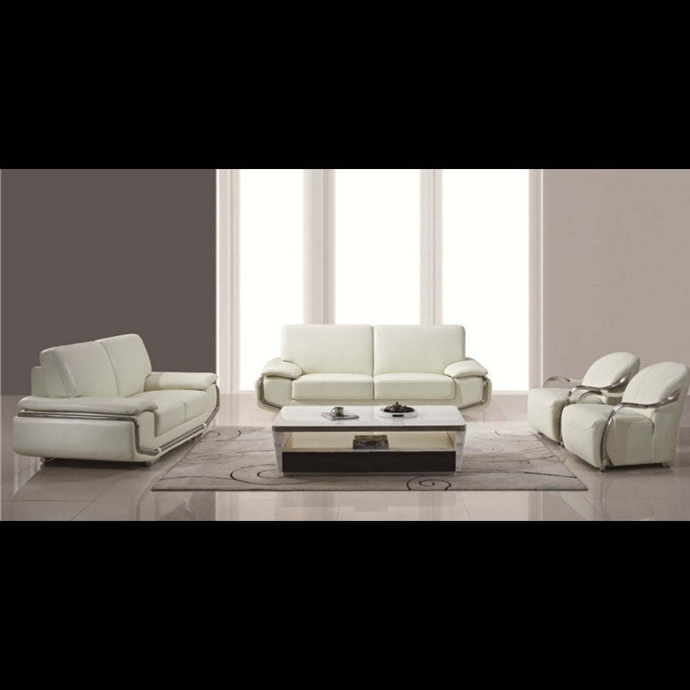 Hilton Leather Uppers 4 Piece Sofa Set