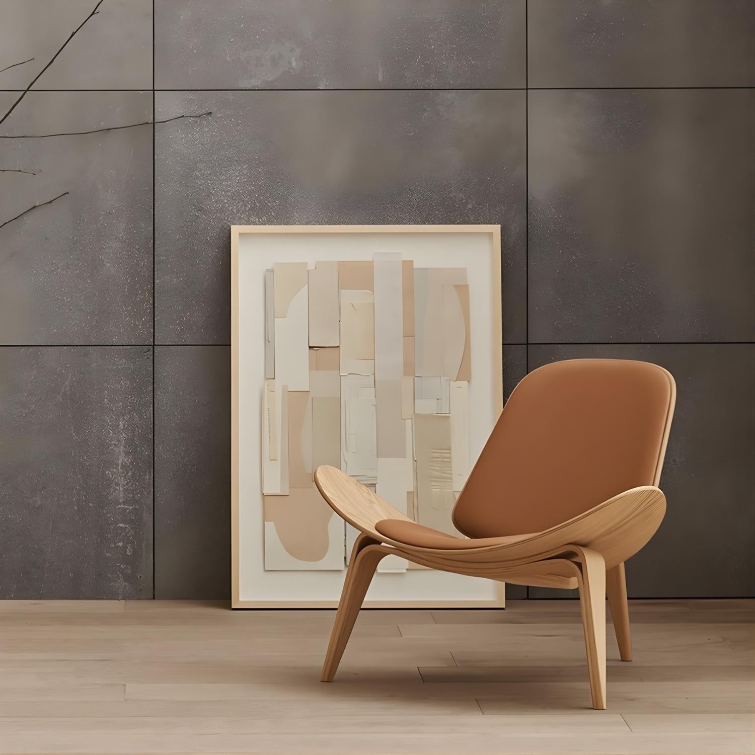 その他 1970s Italian-Design Heritage Shell Replica Hans Wegner Shell Chair - NuvoItalia