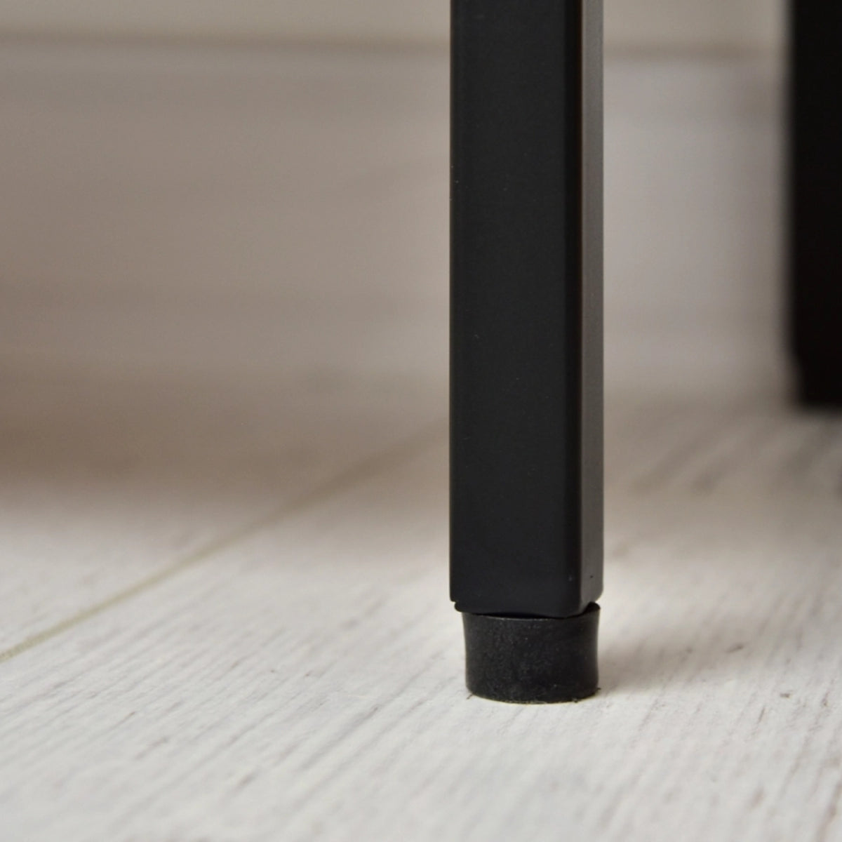 Lana Console Side Table Oak Look with Black Frame