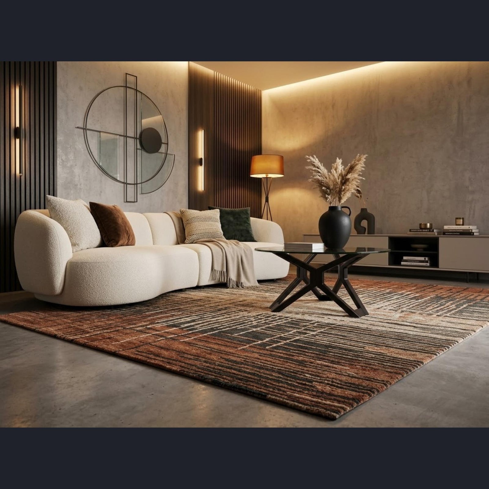 Izabell Coffee Table – Solid Wood & Glass