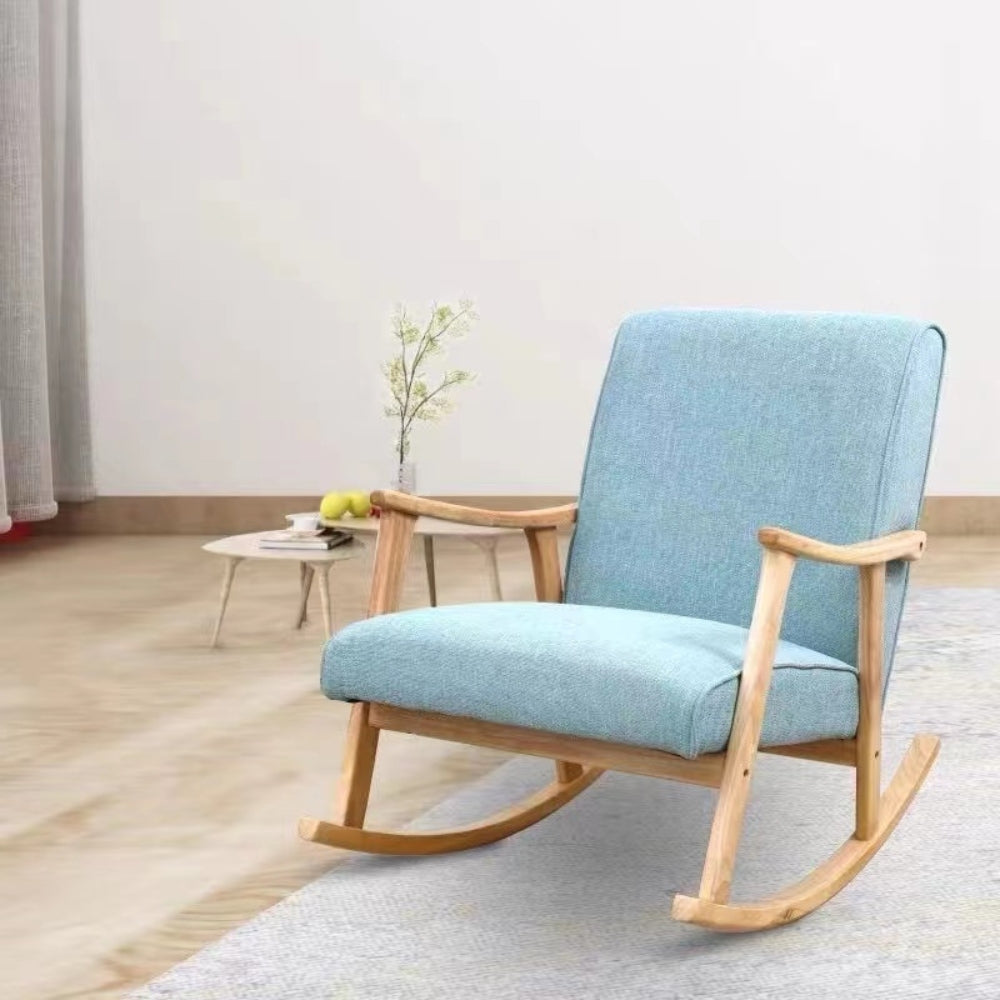 alona rocking arm chair blue grey