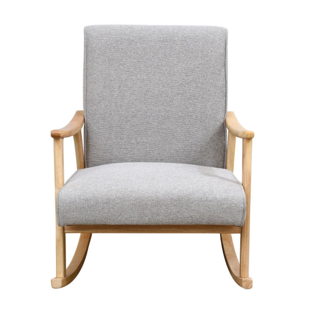 alona rocking arm chair light grey