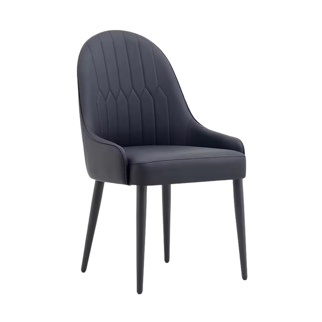 Athlena charcoal grey dining chair.