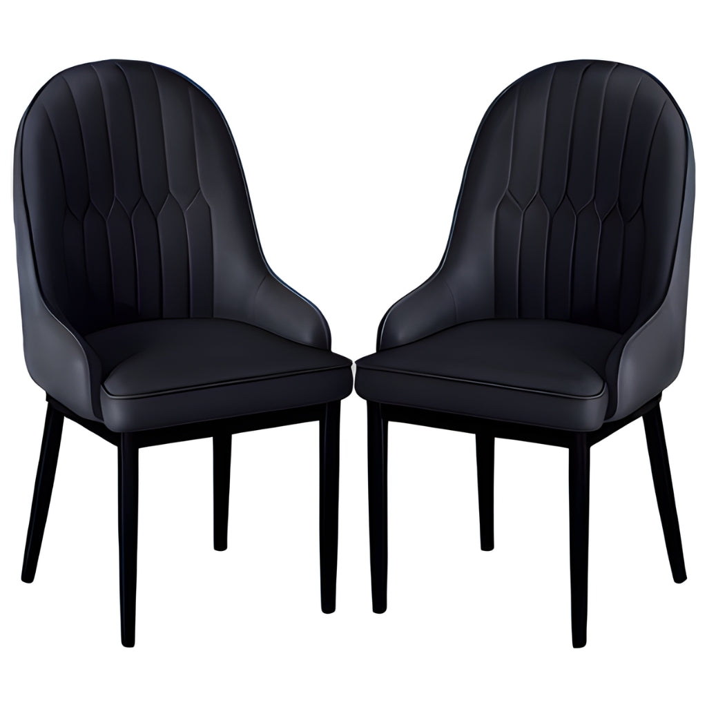 Athlena charcoal grey dining chair.