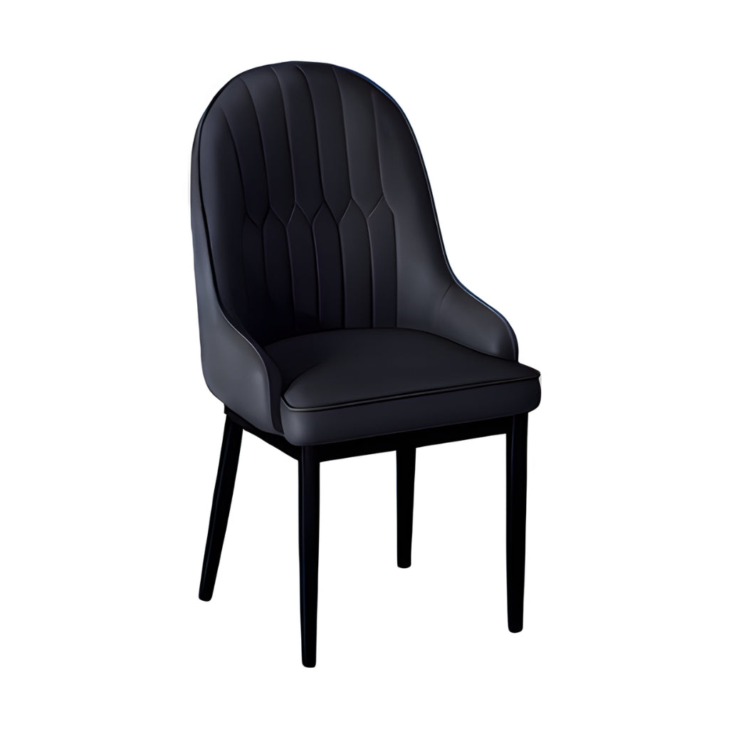 Athlena charcoal grey dining chair.