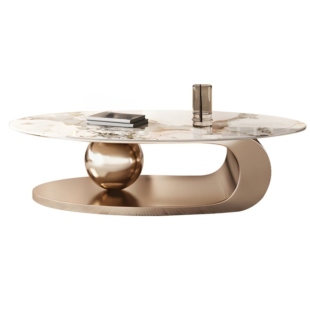 Cavalleto gold Coffee Table: A luxurious gold coffee table with a Cavalleto design. Perfect for adding elegance to any living space.