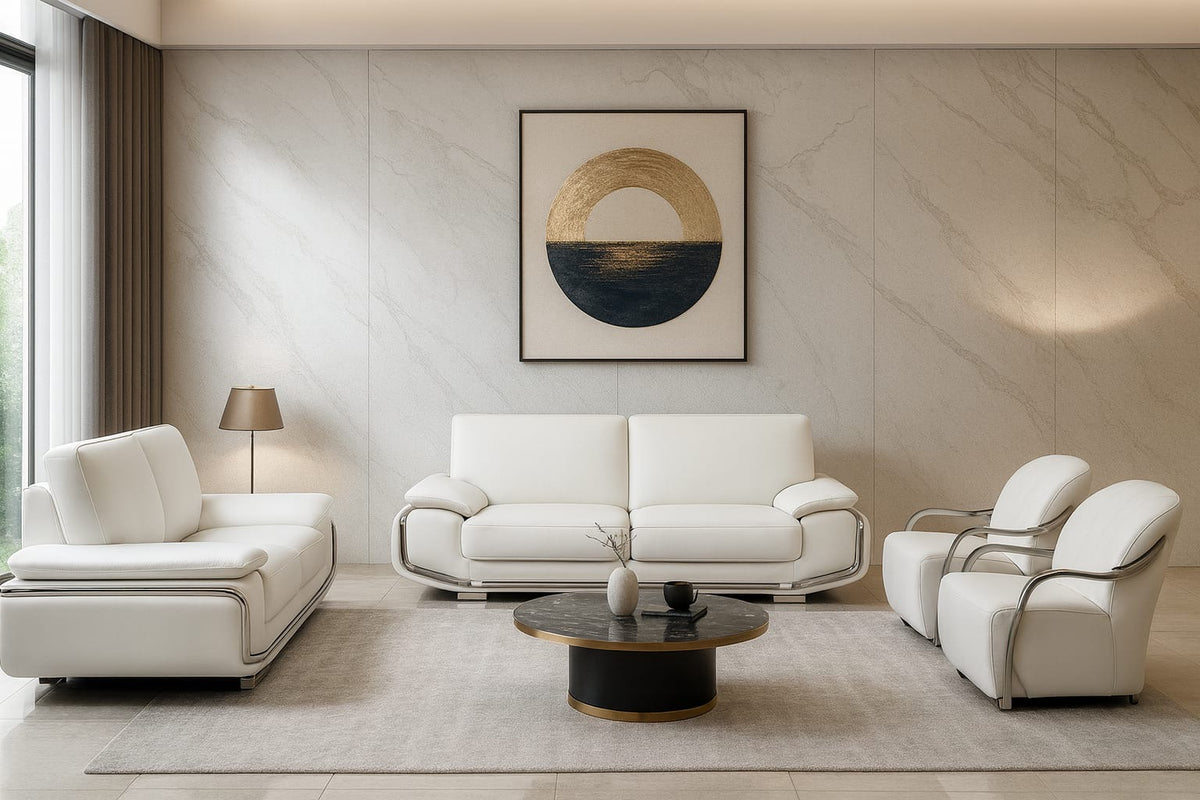 Hilton 4-Piece Leather Lounge Suite