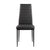 East Urban tall dining chair dark grey view of front.