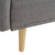 Harlow sleeper sofa natural color wooden leg