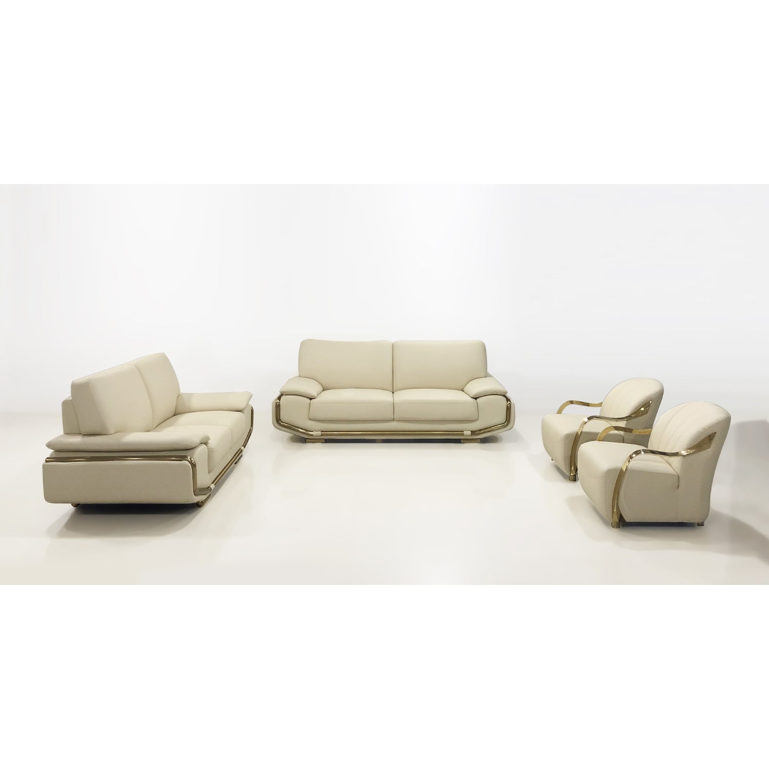 Hilton 4-Piece Leather Lounge Suite