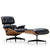 Iconic Eames lounge chair and ottoman, a timeless design for style.