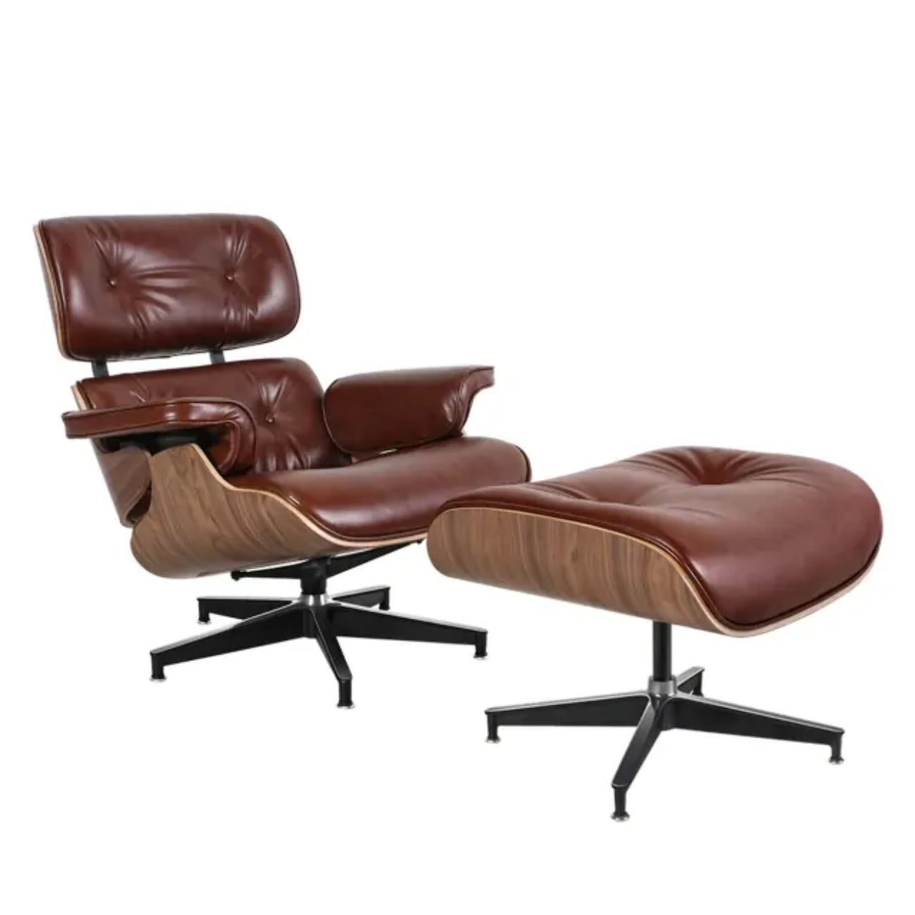 iconic eames lounge chair and ottoman in brown a timeless design for ultimate comfort