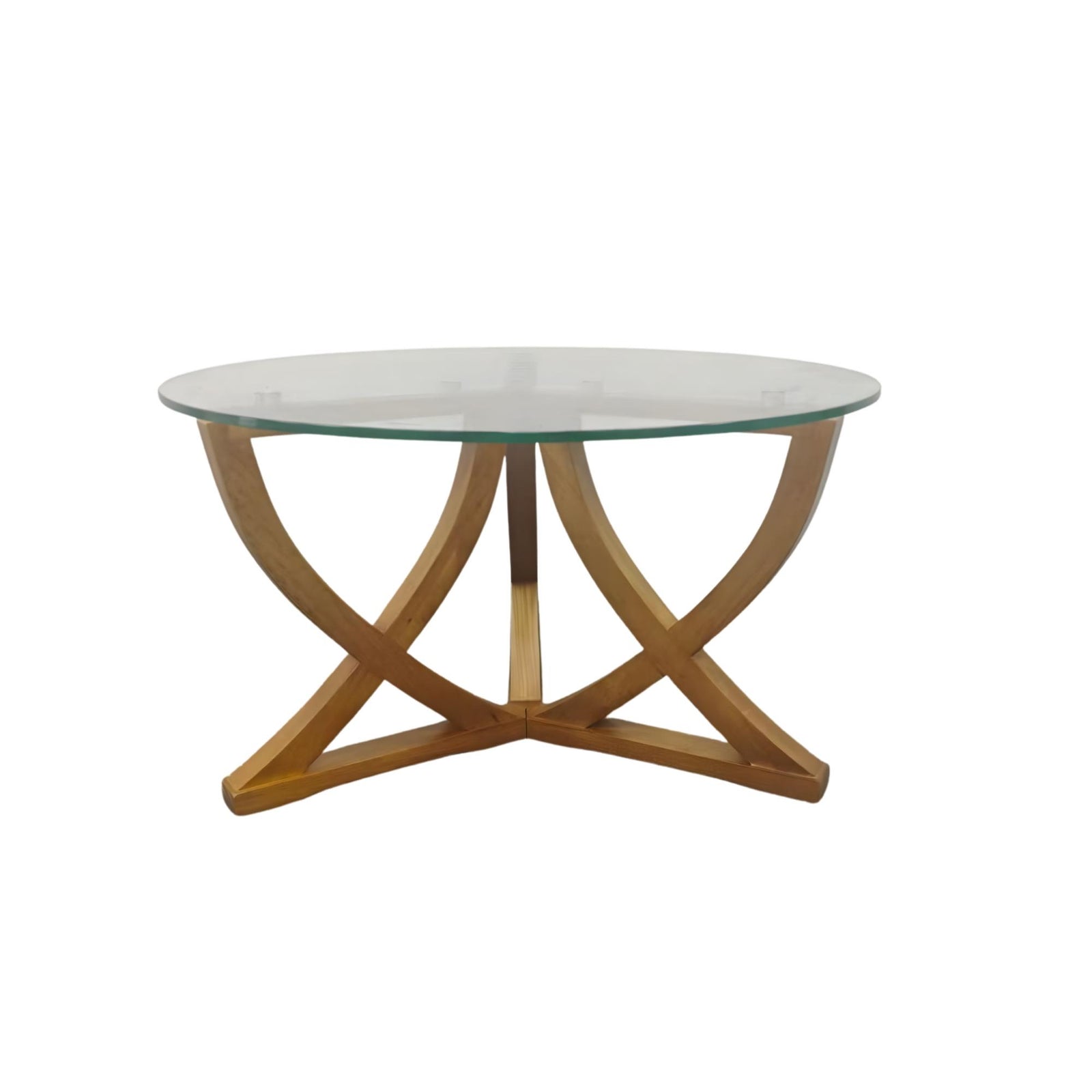 Iryanna Coffee Table – Solid Wood & Glass