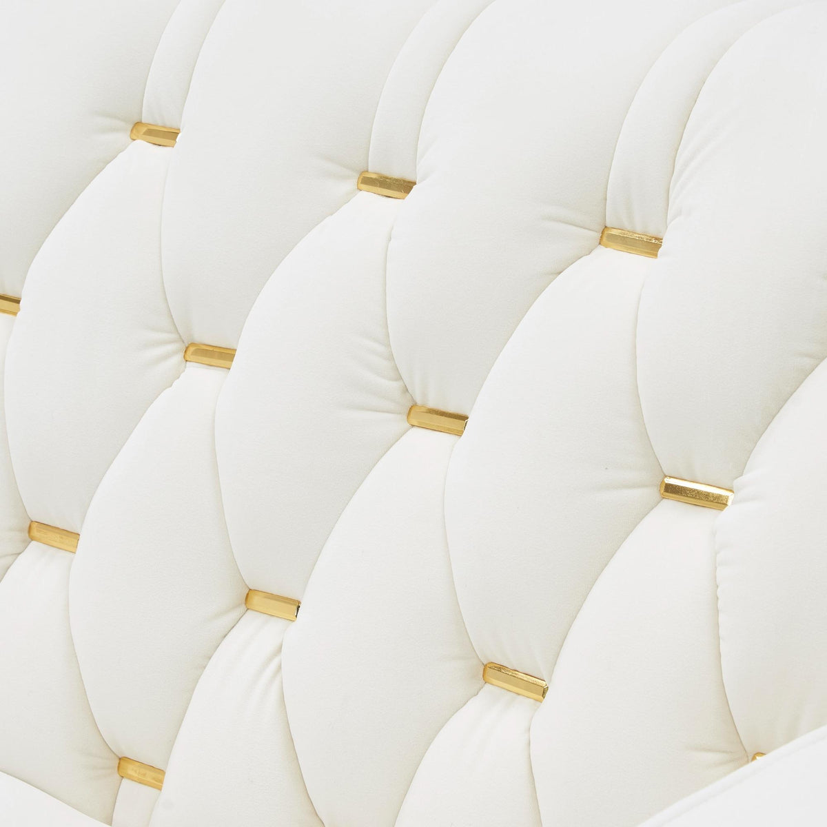 Isonzo Sofa Set – Diamond Tufted White