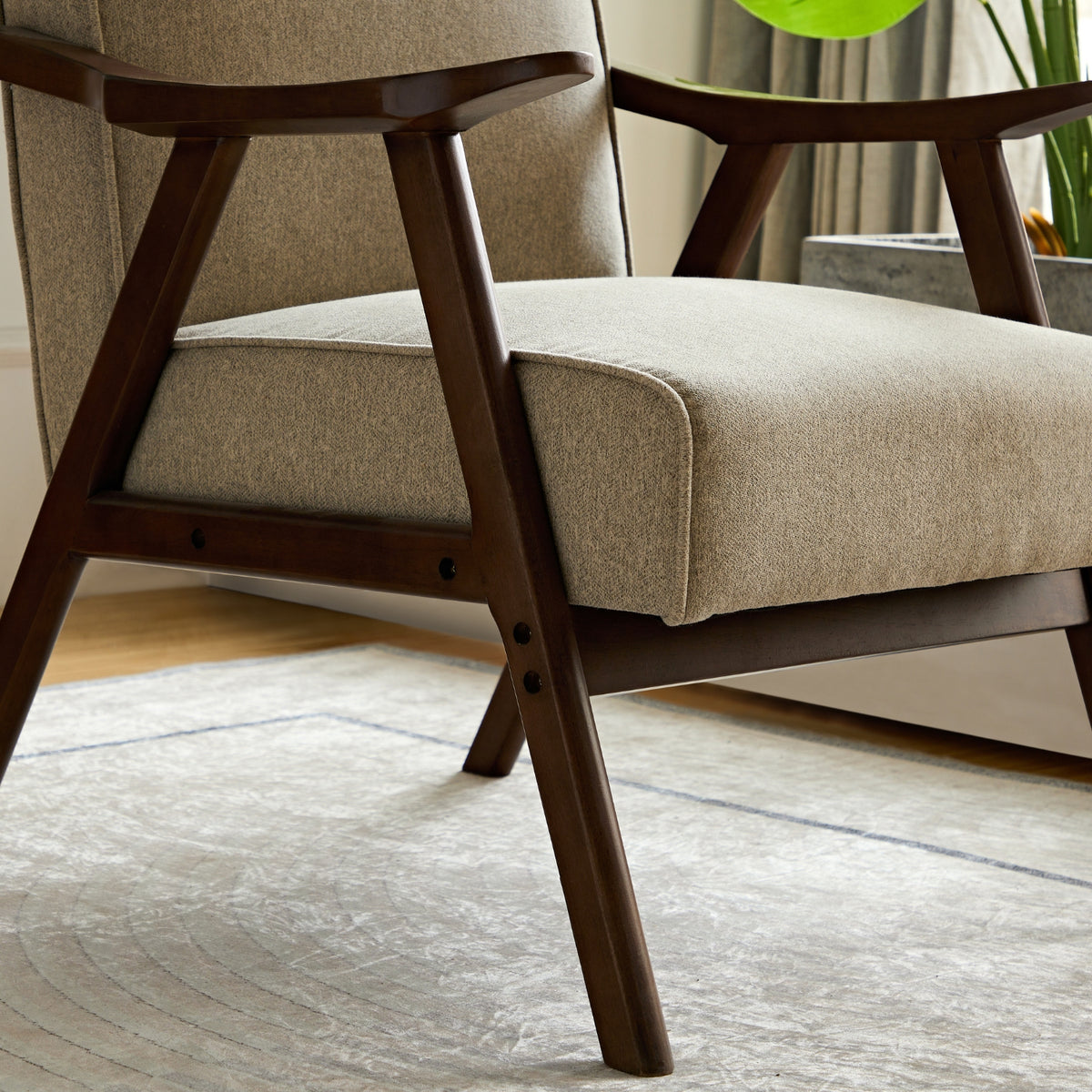 kaleo accent armchair solid wood legs