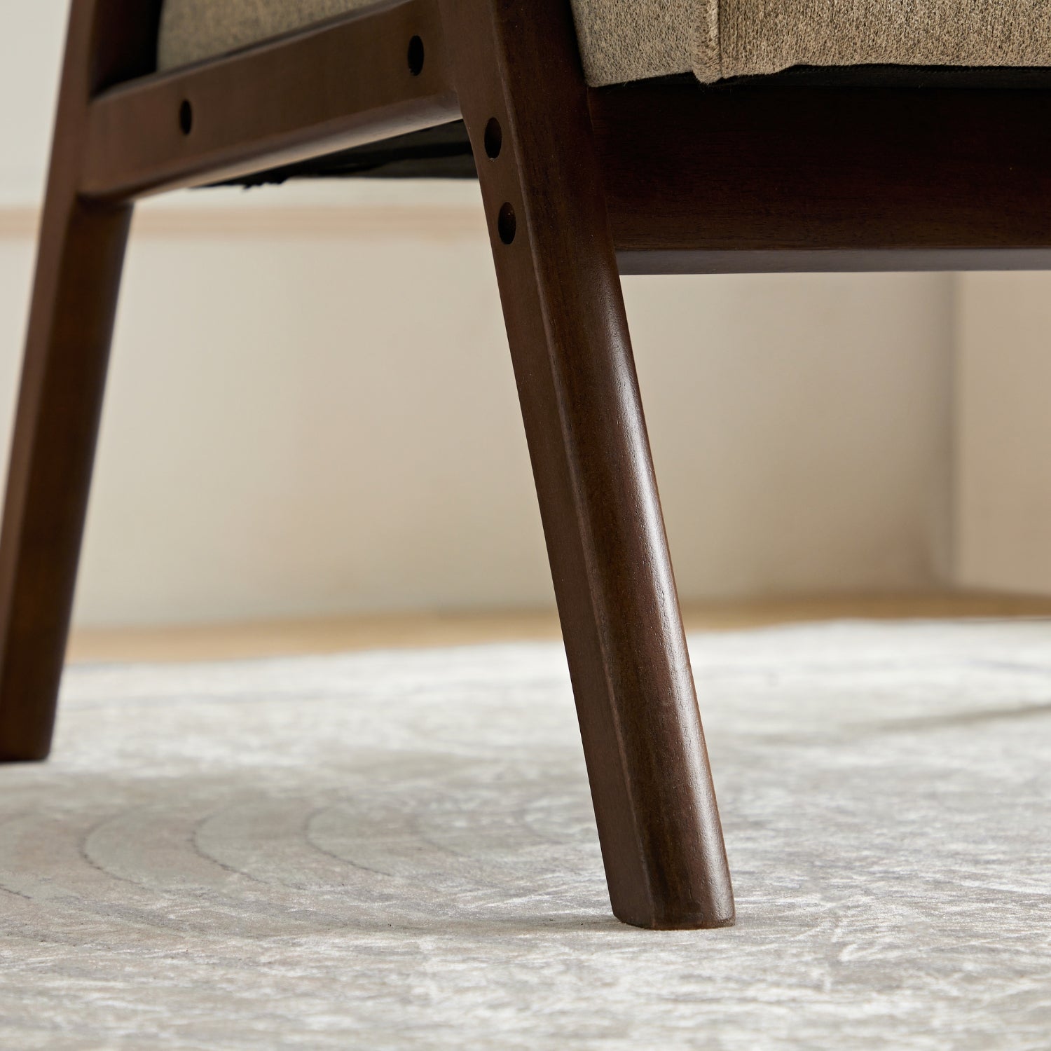 kaleo accent armchair wood base