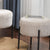 Monroe pair of beige ottomans with a tablet on top.