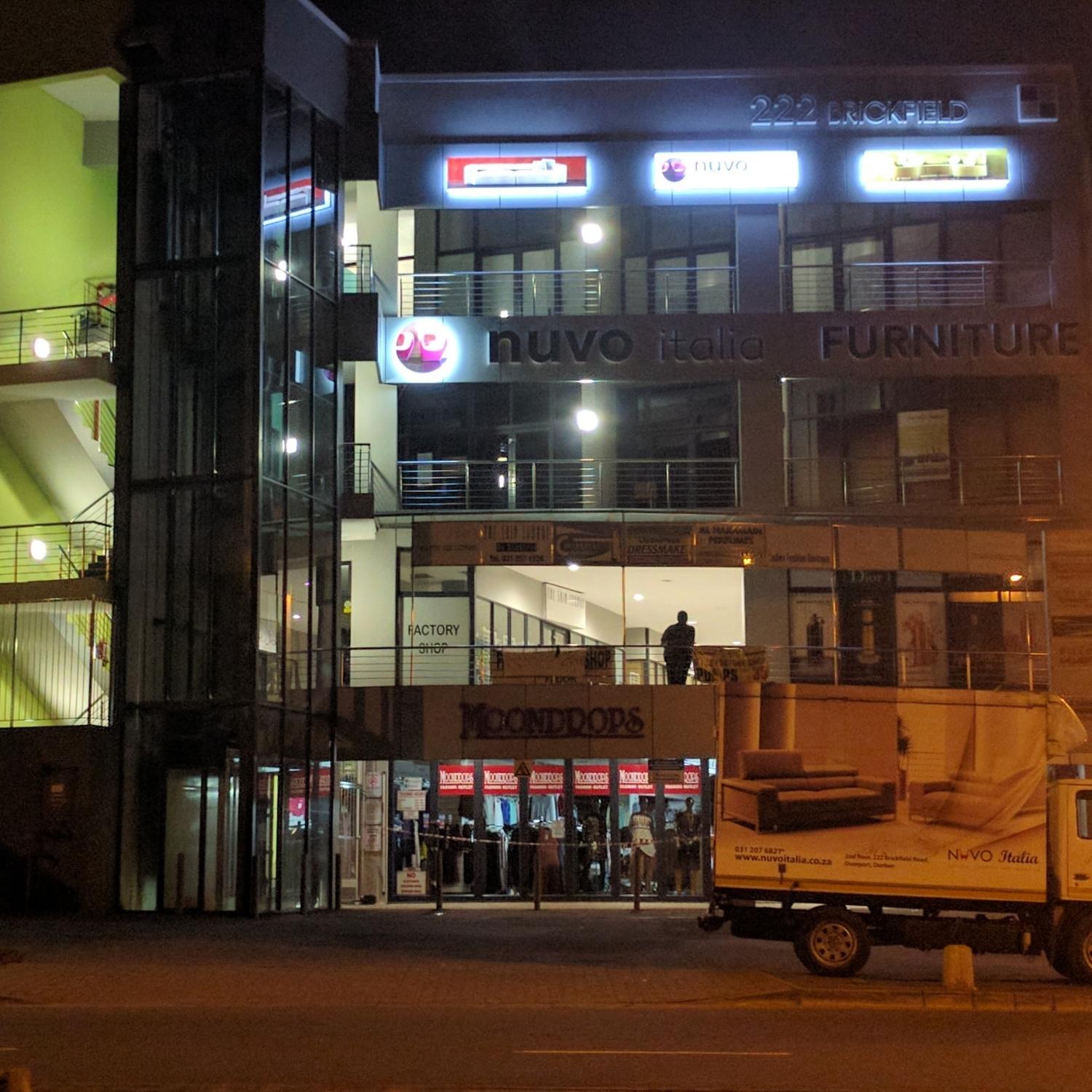 nuvo italia store front night