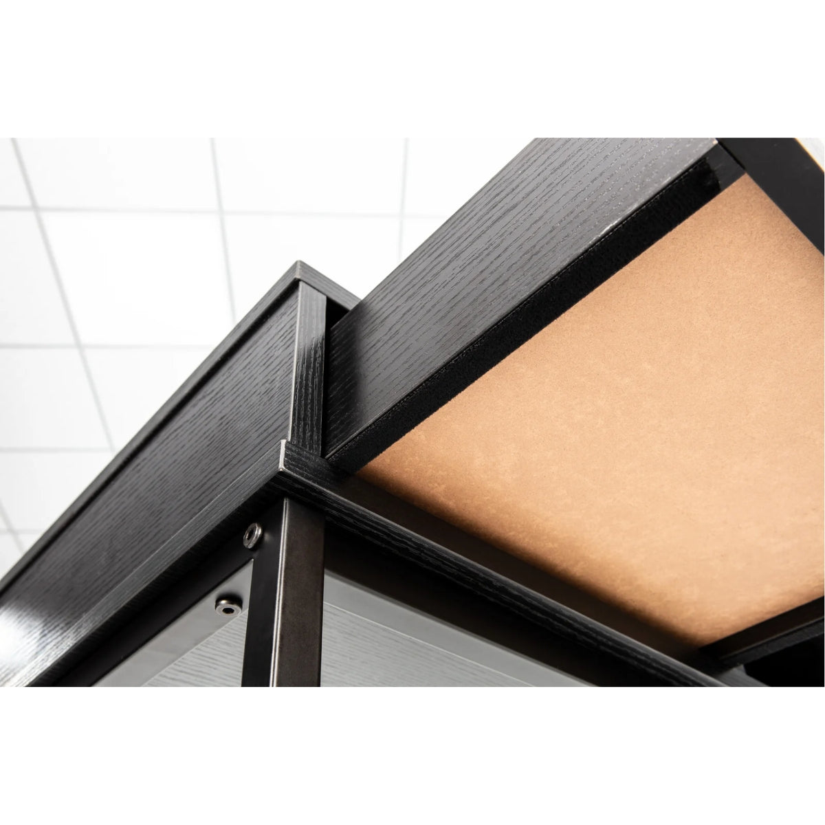 the kiana desk black drawer bottom