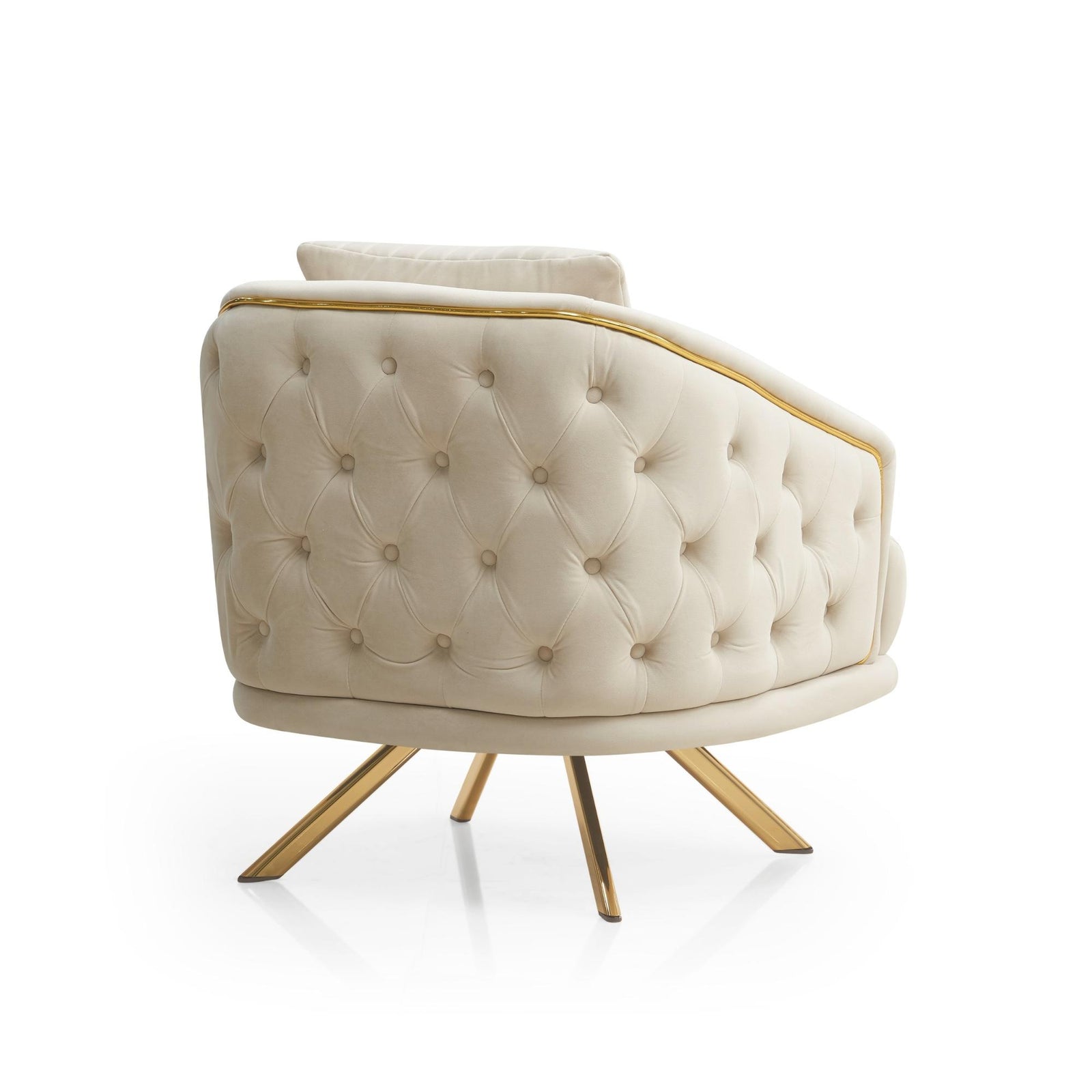 Valorie Sofa Set – Beige Chesterfield Tufted