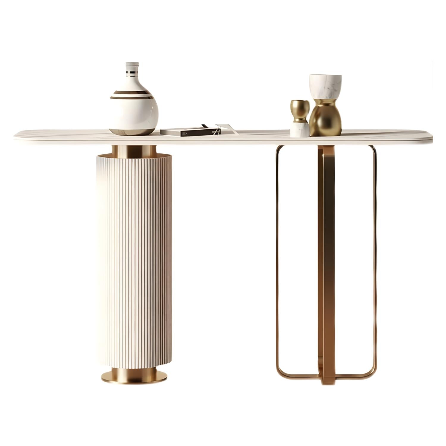 Venice Console Table – Marble Look Stone