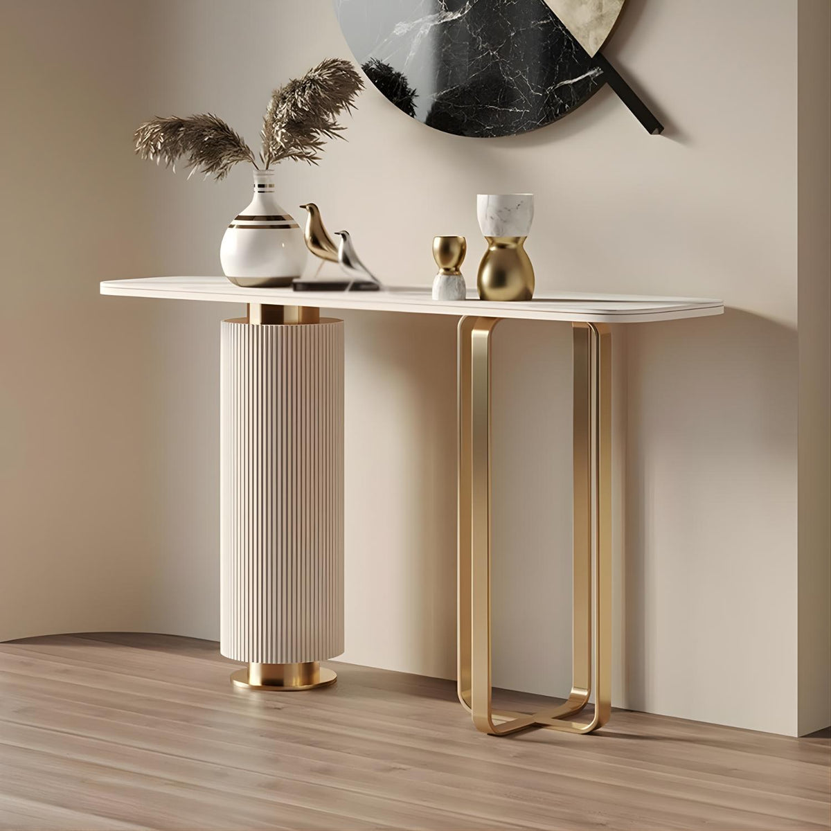 Venice Console Table – Marble Look Stone